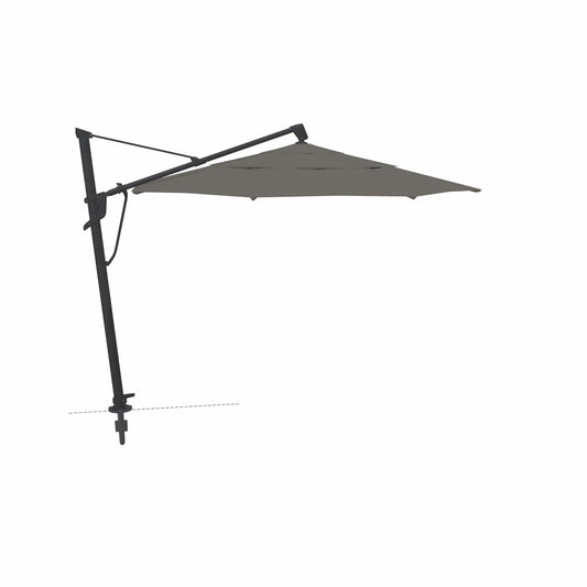 11' AKZ Plus Octagon Cantilever Sunbrella® Umbrella – Black/Cast Slate
