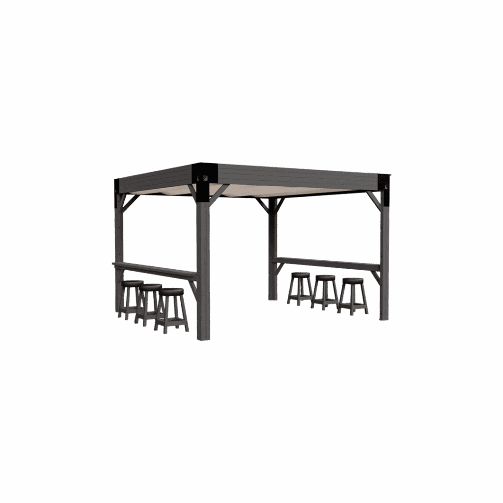 Visscher Mesa Pergola with Retractable Sunshade – 11x11 – view 7