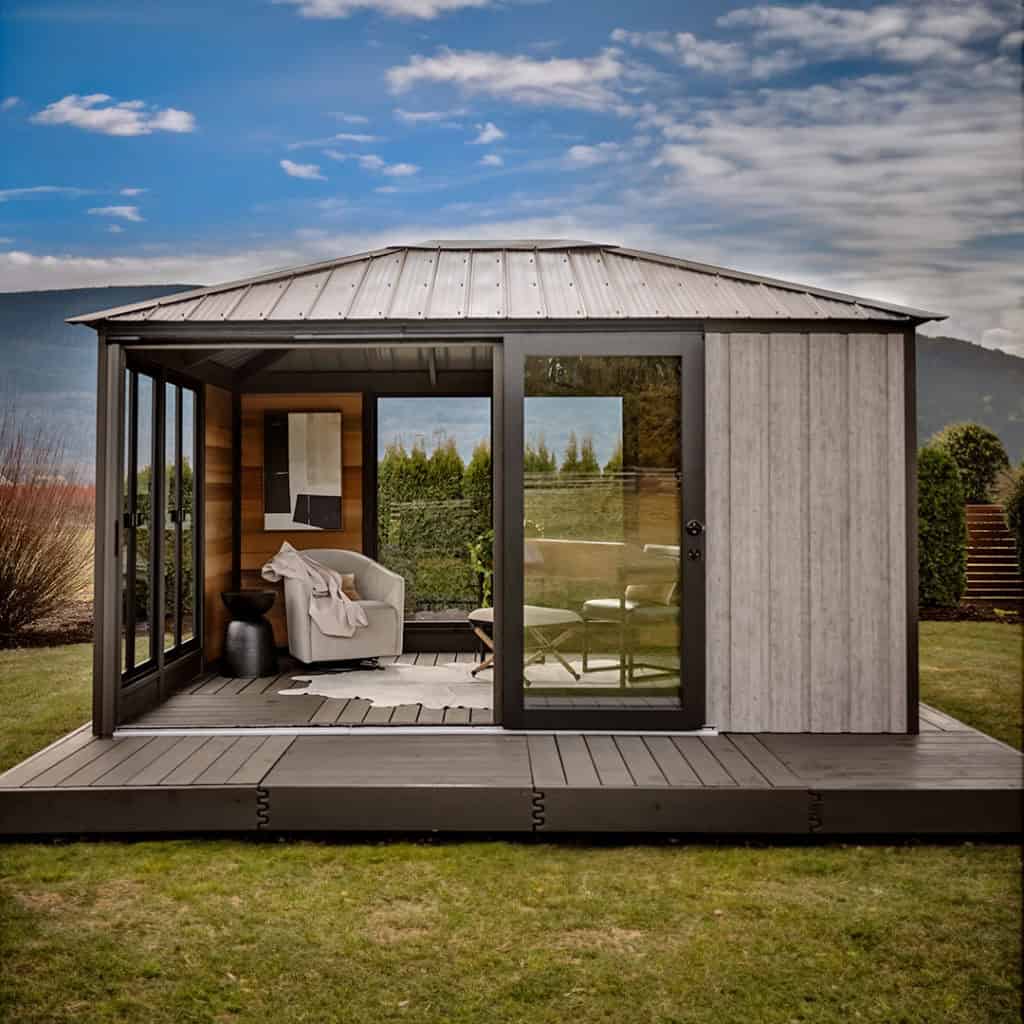 Visscher Cypress Folding Door Gazebo – 11x14 – view 6