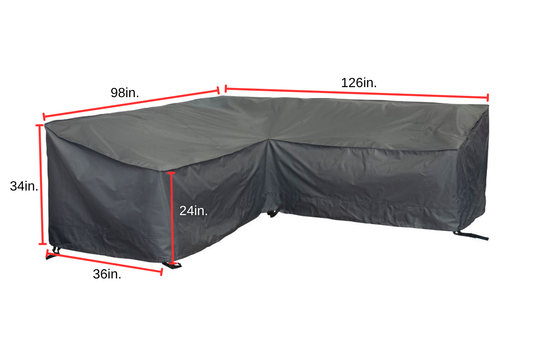 Slicker - Deep High Back Sectional Cover - Long Right Facing (98LL x 126LR x 36D x 34/24H)- 51988