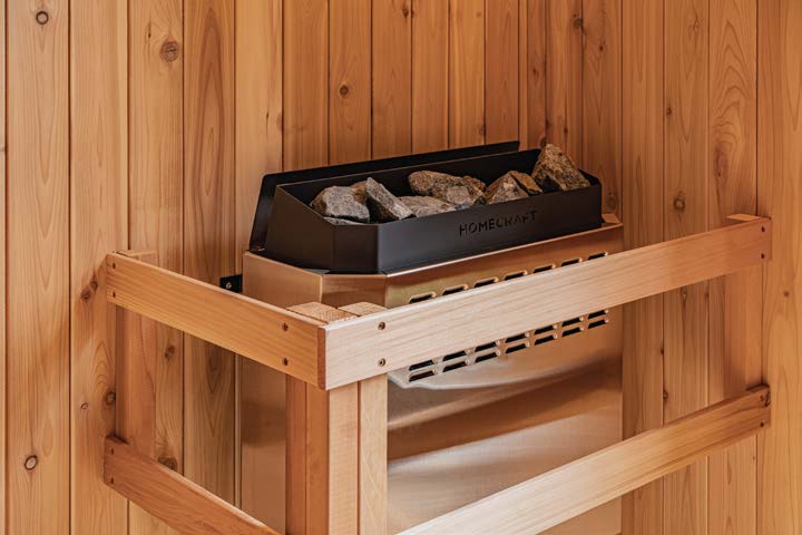 4' x 6' Visscher Luxe Nature Series Sauna – (2-3 Person, 7.5 kW)