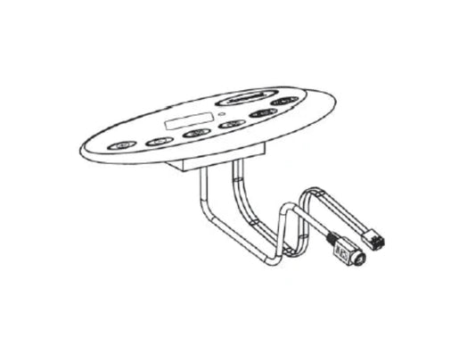 6600-504 (Jacuzzi® ) Control Panel: 2-Pump SMT, J-LX & J-LXL (2013–2019)