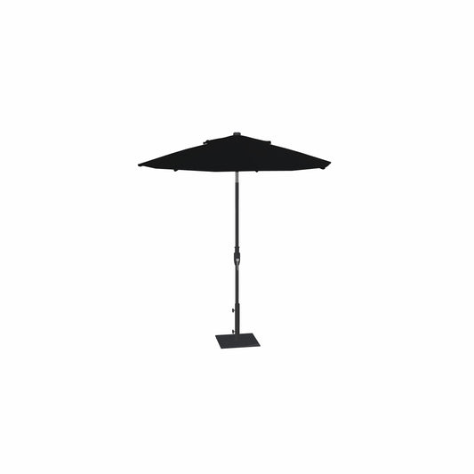 7.5' Glide Tilt Market Obravia Umbrella – Black/Black