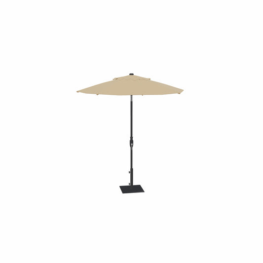 7.5' Glide Tilt Market Obravia Umbrella – Black/Champagne
