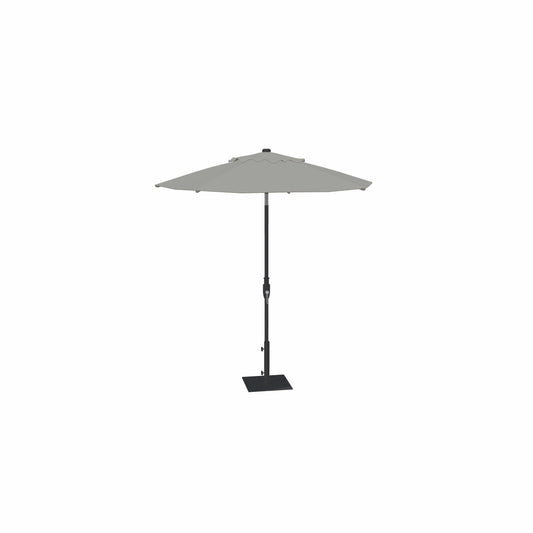 7.5' Glide Tilt Market Obravia Umbrella – Black/Sterling