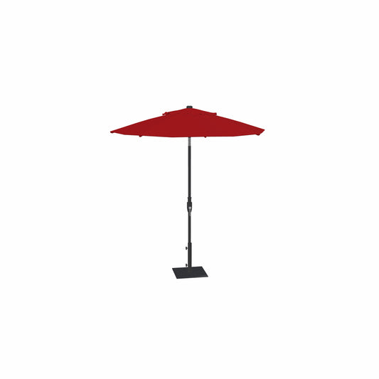7.5' Glide Tilt Market Obravia Umbrella – Black/Red