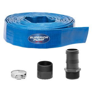 1-1/2" x 25' Discharge Hose Kit W/Adaptor Fittings
