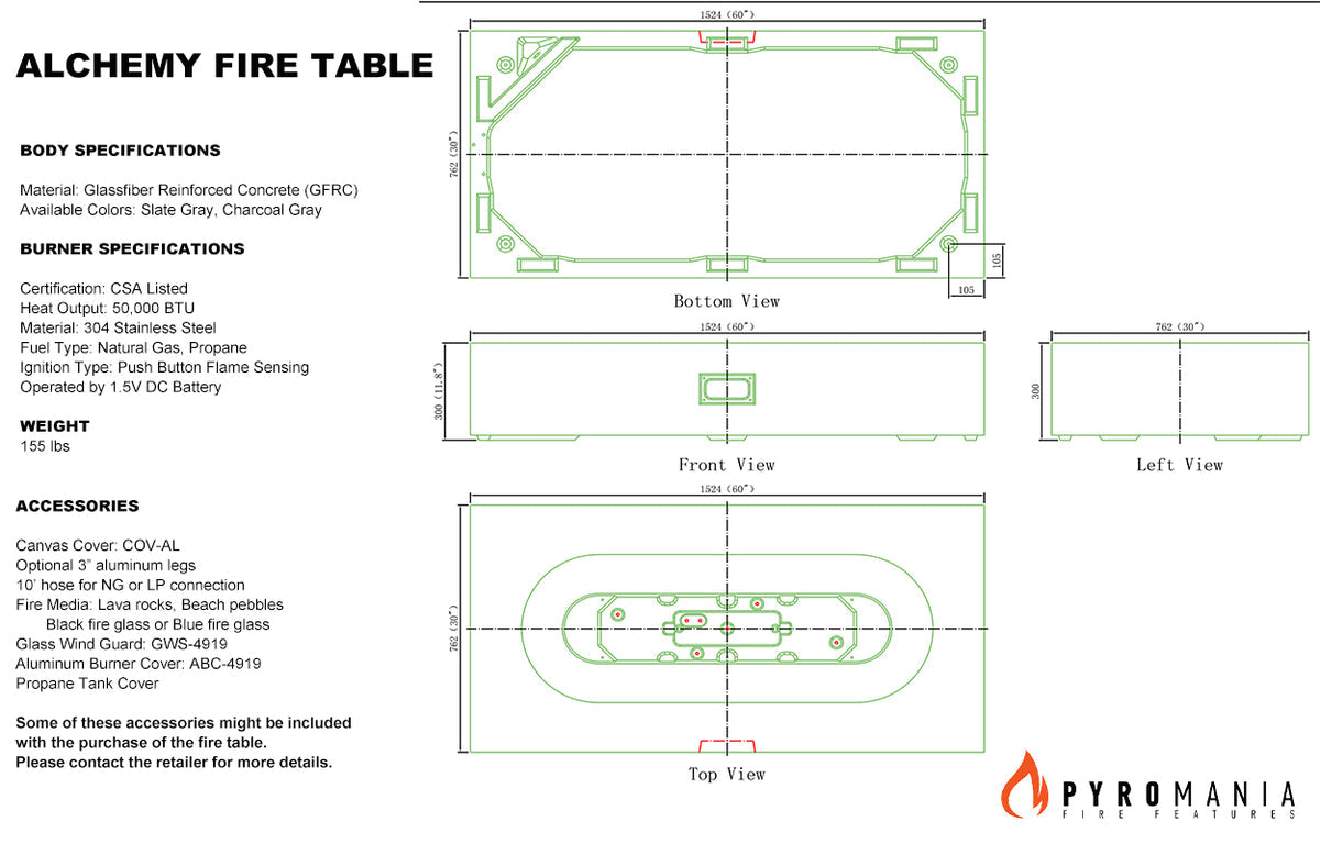 Alchemy Fire Table