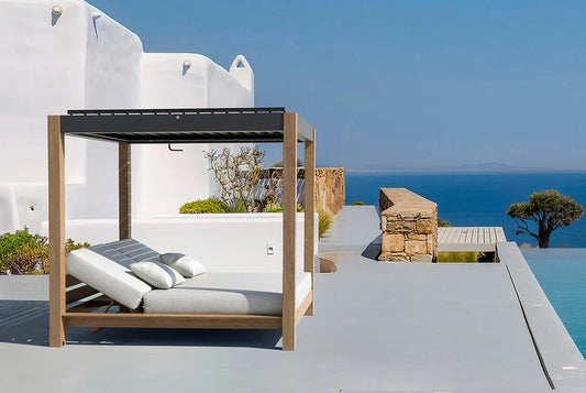 SKY Cabana Daybed Oak - By Couture Jardin