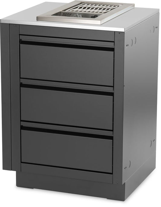 Napoleon OASIS 24" x 26" Stainless Steel End Countertop with 10" Burner Cutout