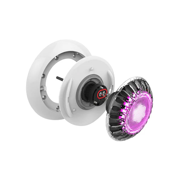 EMRX Retro Colour LED, 12V, 15W, AquaLamp, White Trim