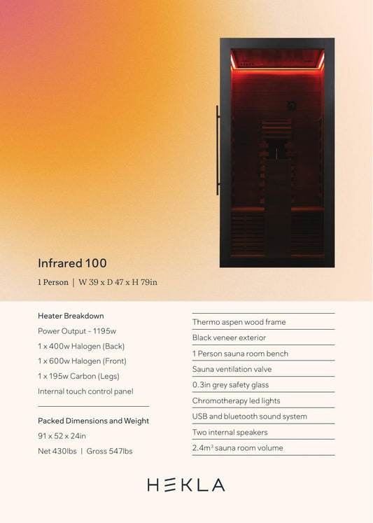 Hekla Infrared 100 Spec Sheet