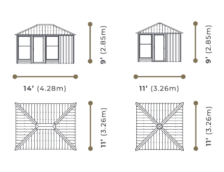 Visscher Hudson Fully Enclosed Gazebo – 11x11 – view 6