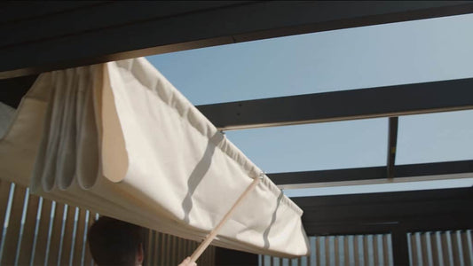 Visscher Tucson Pergola with Retractable Sunshade – 11x14 – view 2