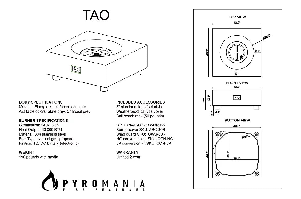 Tao Fire Table