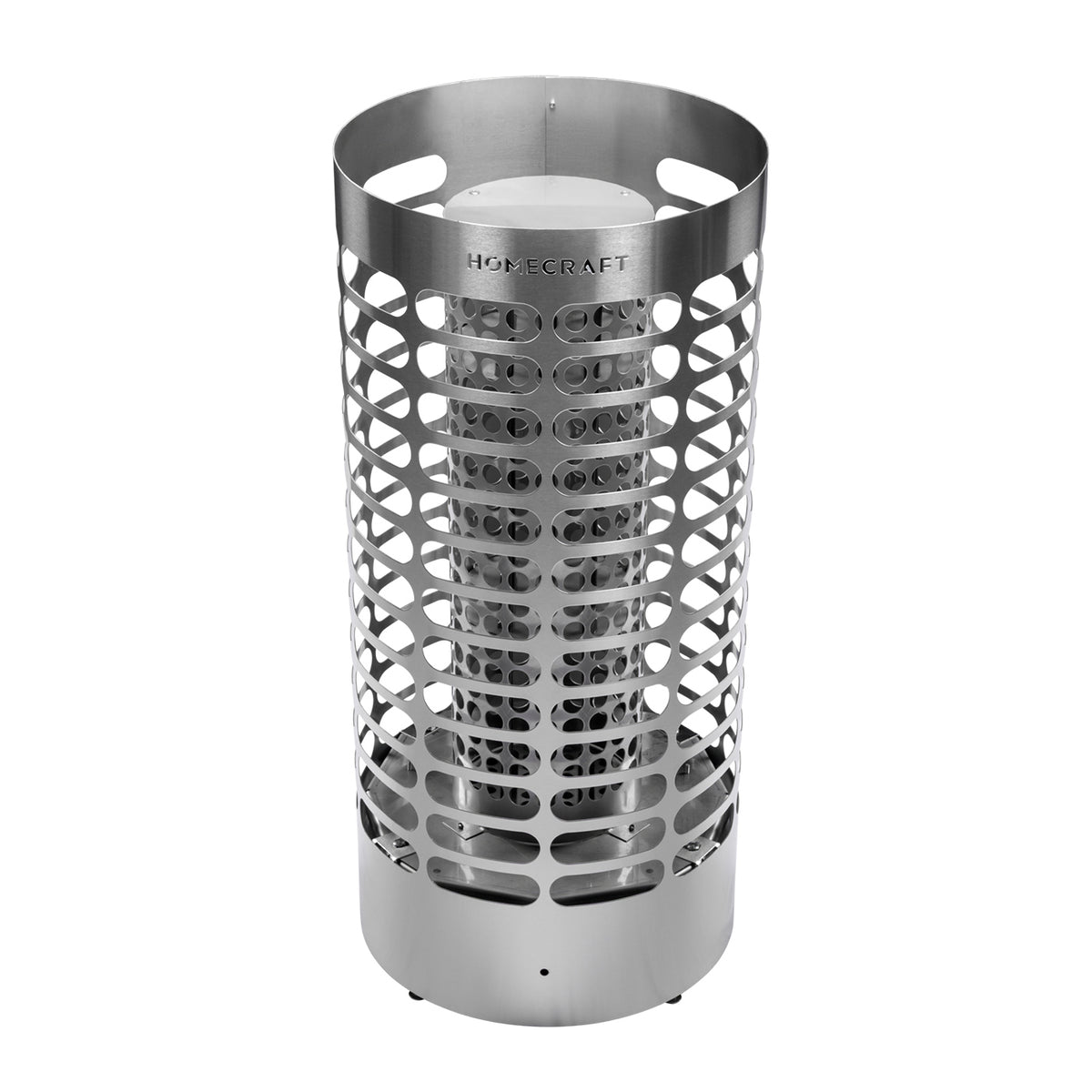 Apex Mini heater with perforated steel body and full stone load