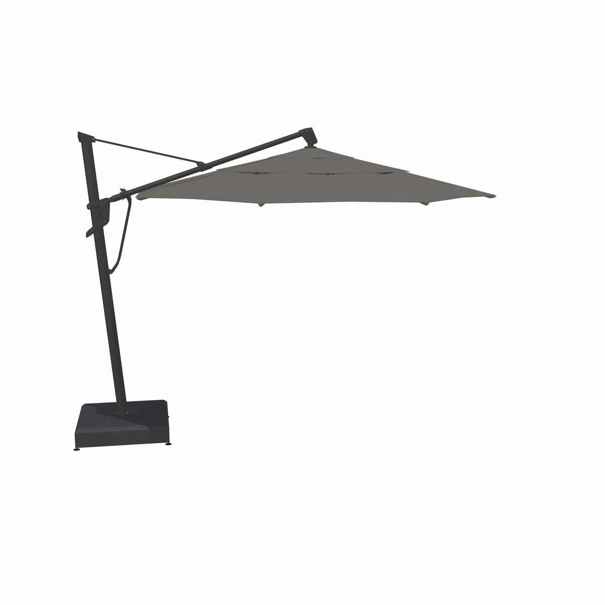 11' AKZ Plus Octagon Cantilever Sunbrella® Umbrella – Black/Cast Slate
