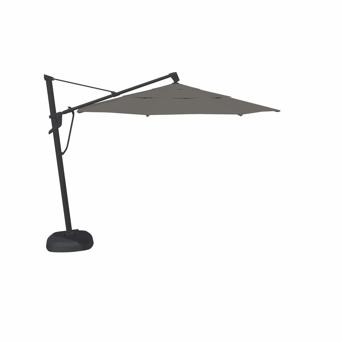 11' AKZ Plus Octagon Cantilever Sunbrella® Umbrella – Black/Cast Slate