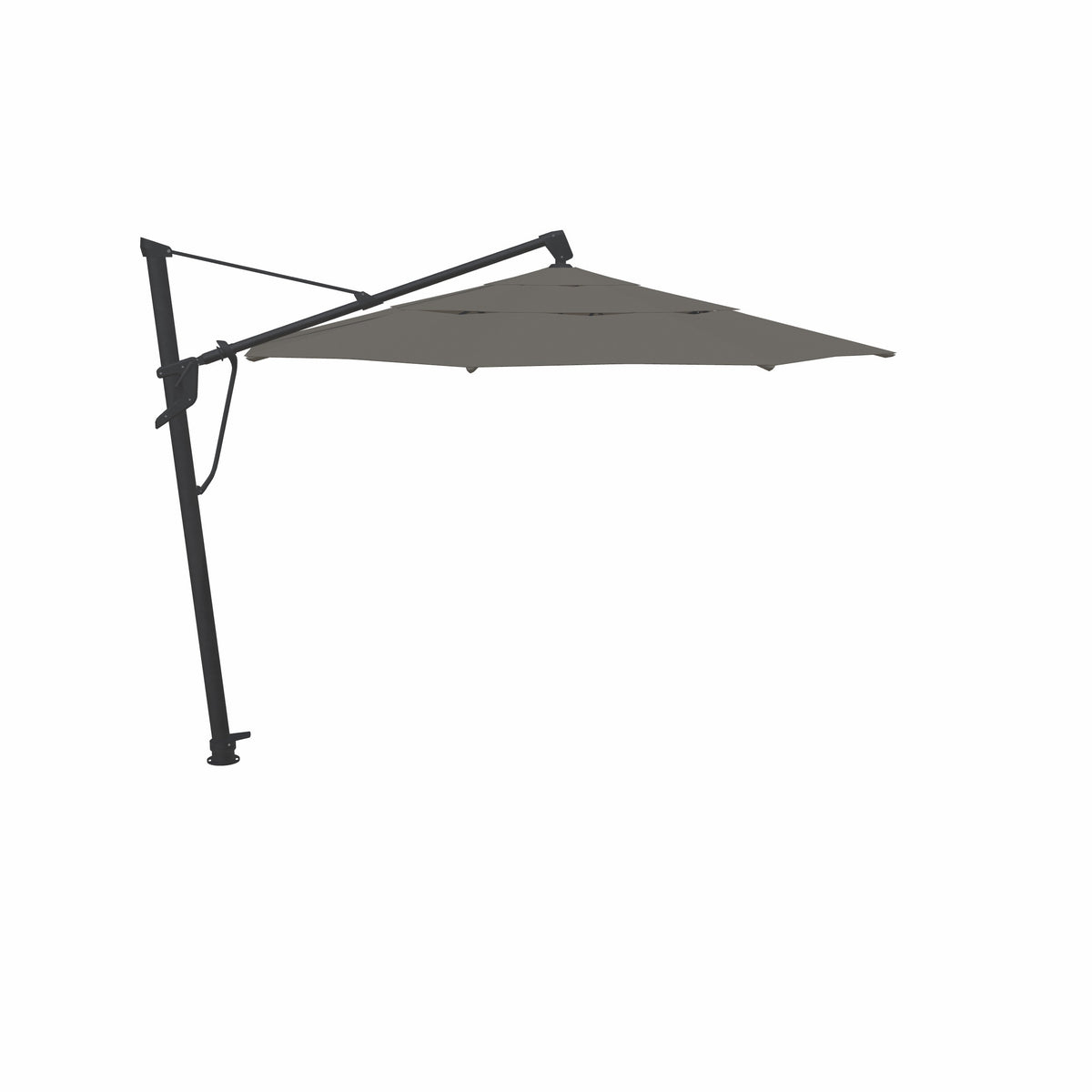 11' AKZ Plus Octagon Cantilever Sunbrella® Umbrella – Black/Cast Slate