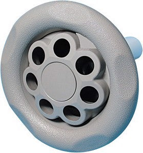 5-Scallop Massage Power Storm Jet-Grey, Thread-In Style