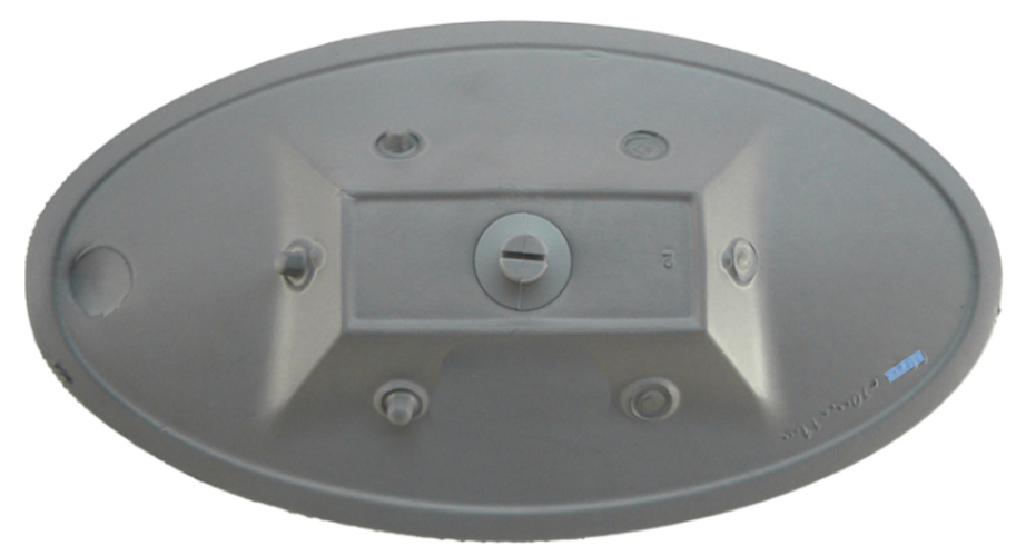 2472-828 (Jacuzzi®) Pillow: Oval Silver Snap-in Headrest, J-200 and J-100 Series (2005–Present)
