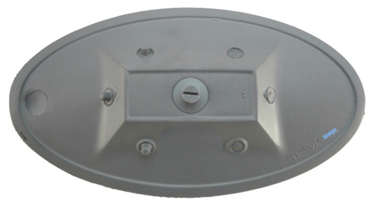 2472-828 (Jacuzzi®) Pillow: Oval Silver Snap-in Headrest, J-200 and J-100 Series (2005–Present)