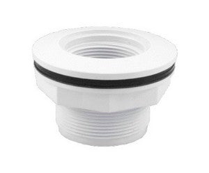 Vinyl Pool Fitting 1.5" S 2" MIP Extnd - White (Replaces SP1