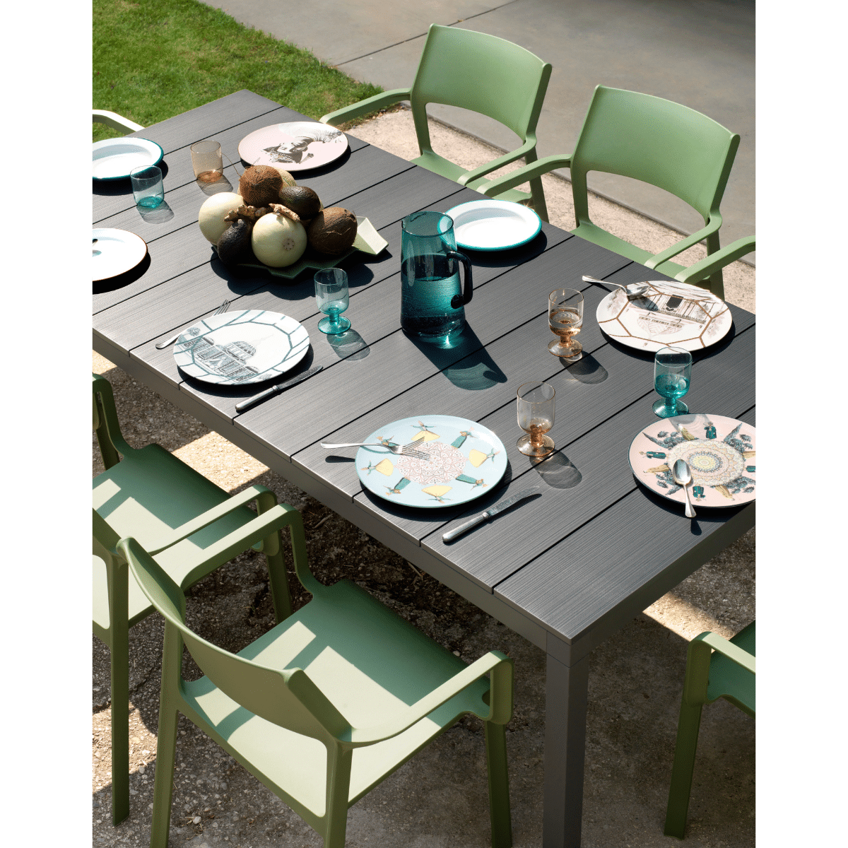 Rio 210 Aluminum Extendable Dining- by Nardi