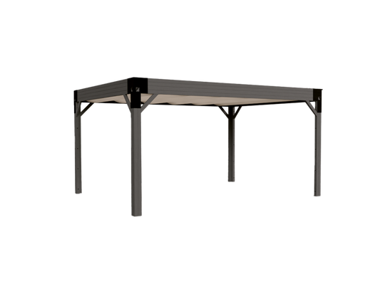 Visscher Tucson Pergola with Retractable Sunshade – 11x14