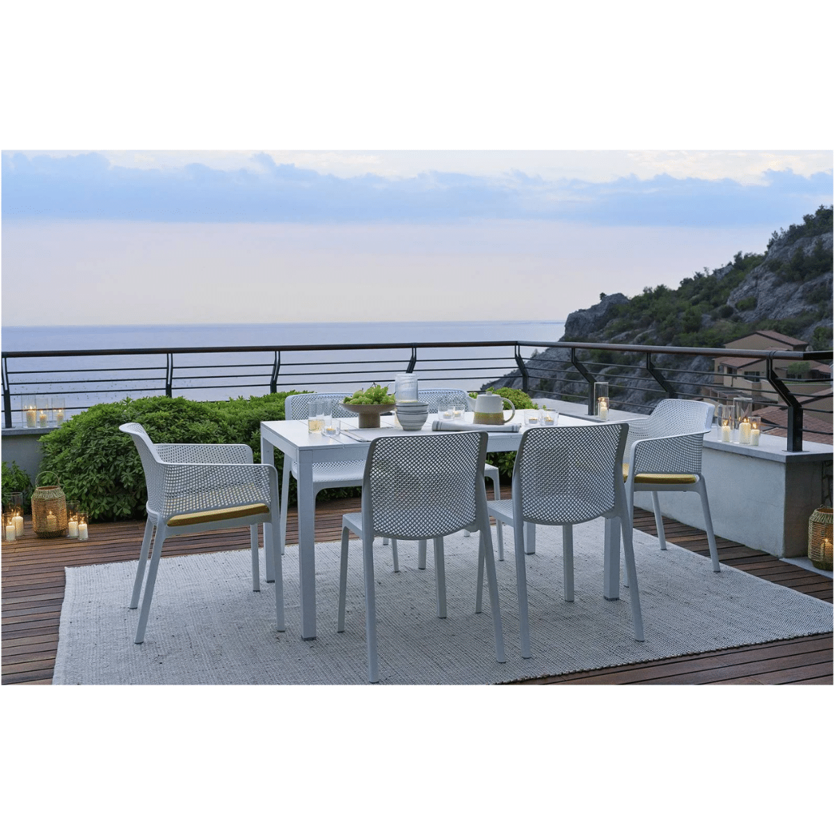 RIO 140 Aluminum Extendable Dining Table by Nardi