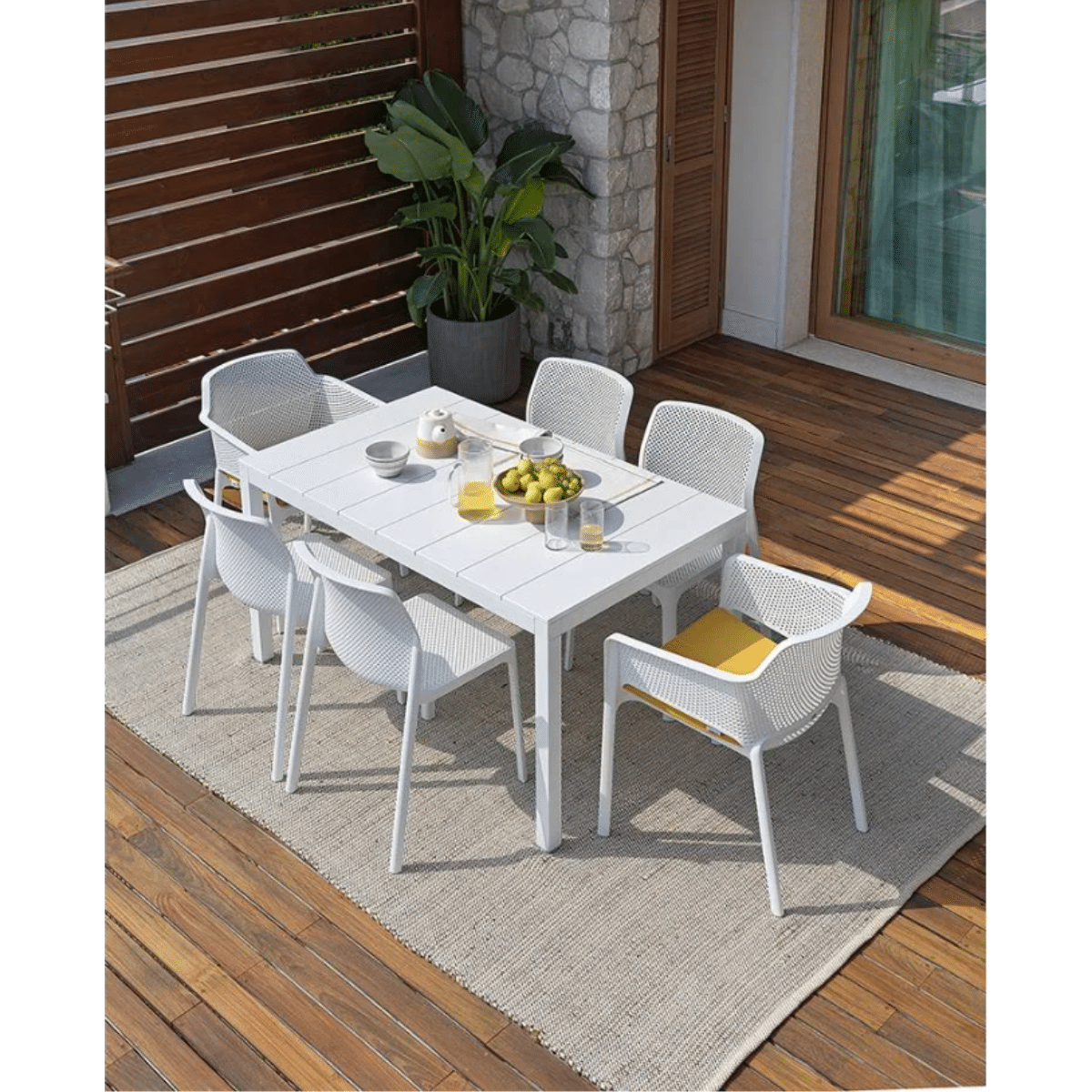 RIO 140 Aluminum Extendable Dining Table by Nardi