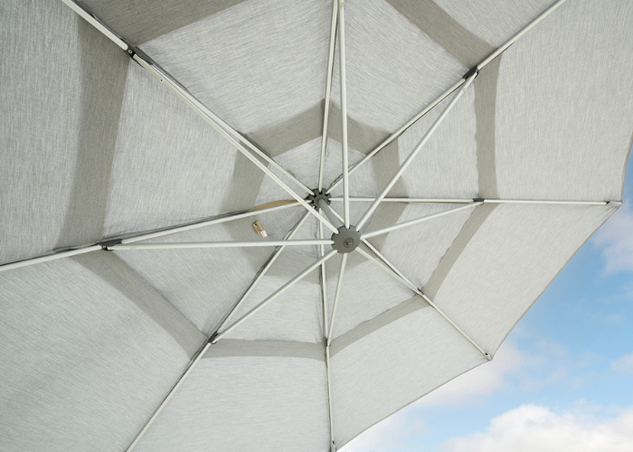 Treasure Garden - AKZ Plus 10' x 13' Rect. Cantilever Umbrella - black / bliss pebble (A)