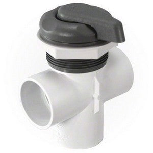 3 Port Diverter Valve, 2 S Inlet (1) x 2S (5 Scalloped) GREY