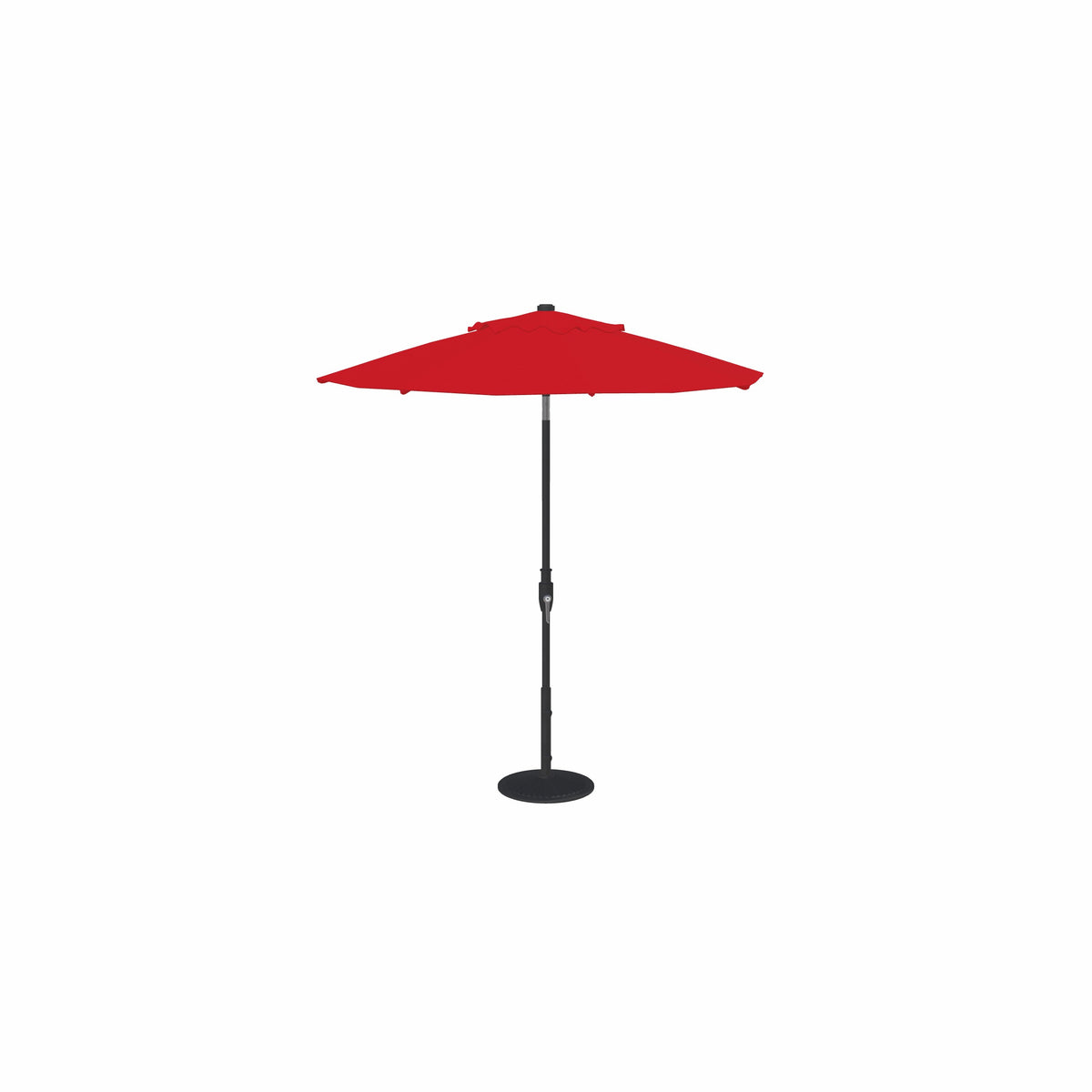 7.5' Glide Tilt Market Sunbrella® Umbrella – Black/Jockey Red