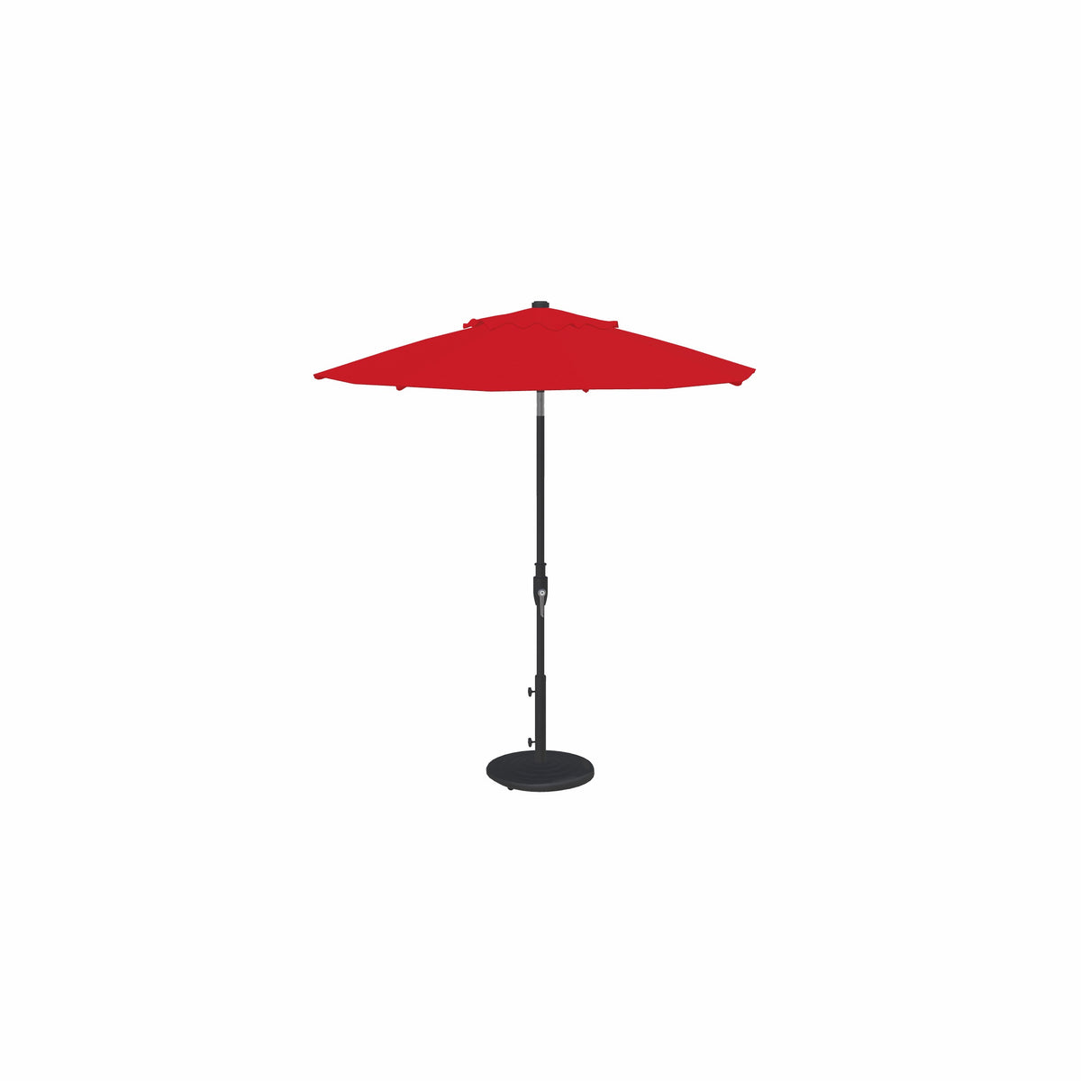 7.5' Glide Tilt Market Sunbrella® Umbrella – Black/Jockey Red