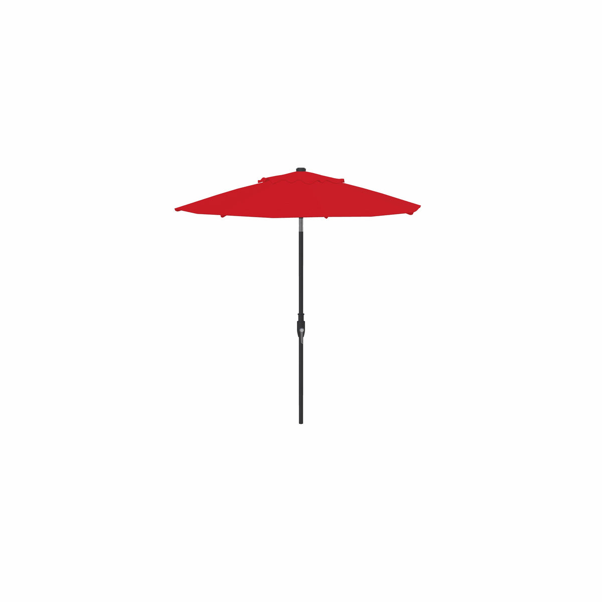7.5' Glide Tilt Market Sunbrella® Umbrella – Black/Jockey Red