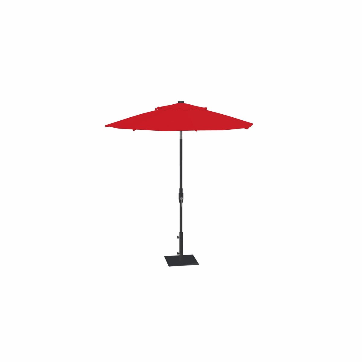 7.5' Glide Tilt Market Sunbrella® Umbrella – Black/Jockey Red