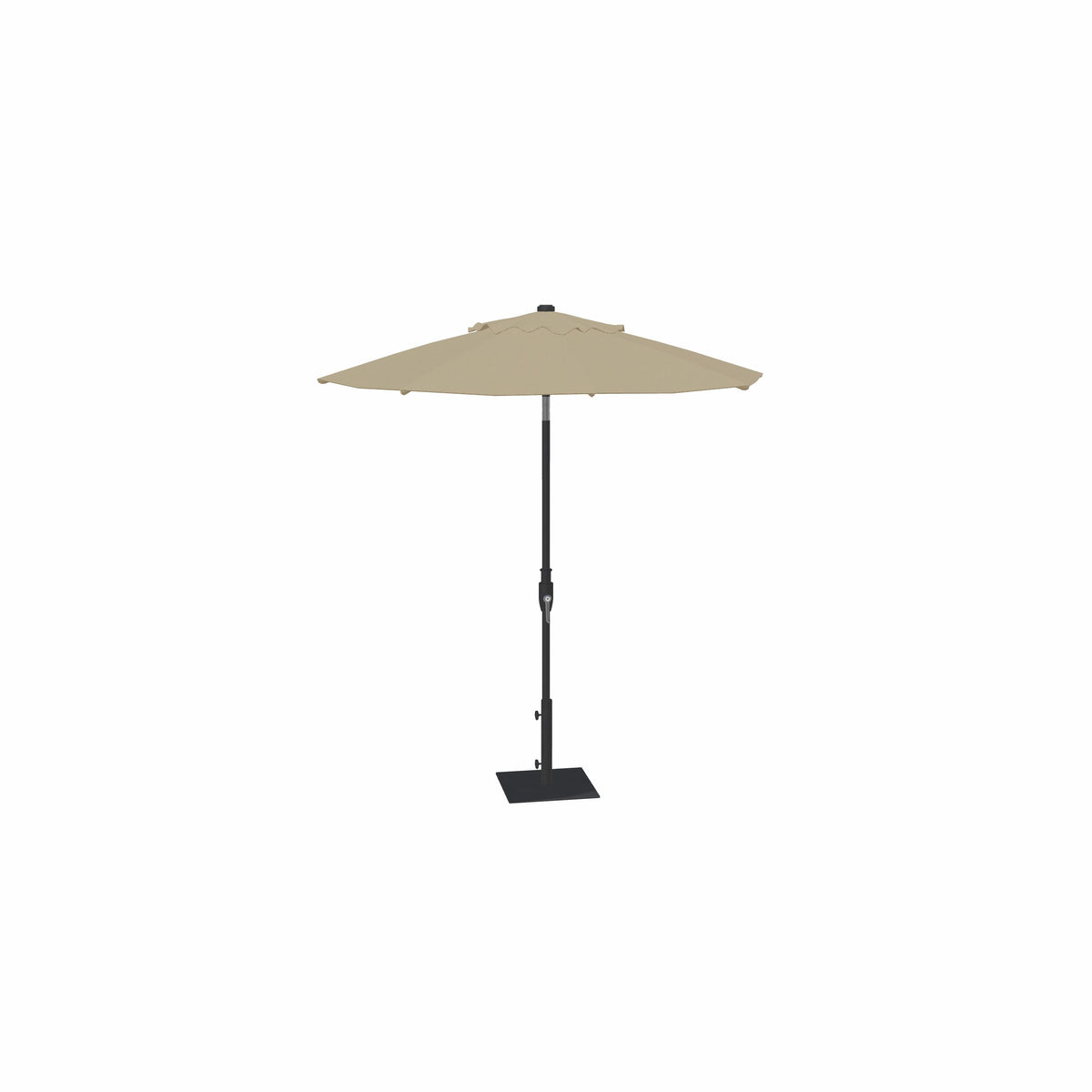 7.5' Glide Tilt Market Sunbrella® Umbrella – Black/Cast Ash