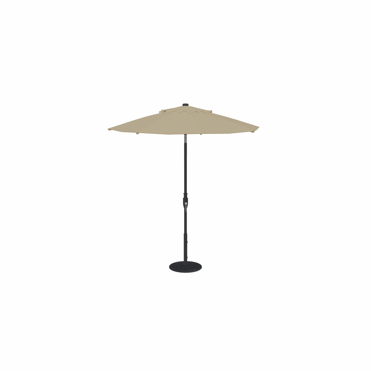 7.5' Glide Tilt Market Sunbrella® Umbrella – Black/Cast Ash