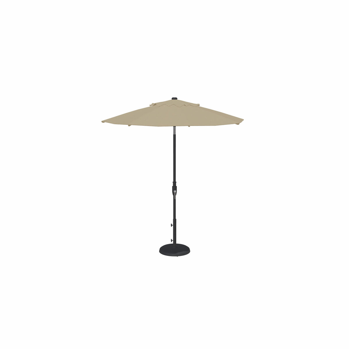 7.5' Glide Tilt Market Sunbrella® Umbrella – Black/Cast Ash