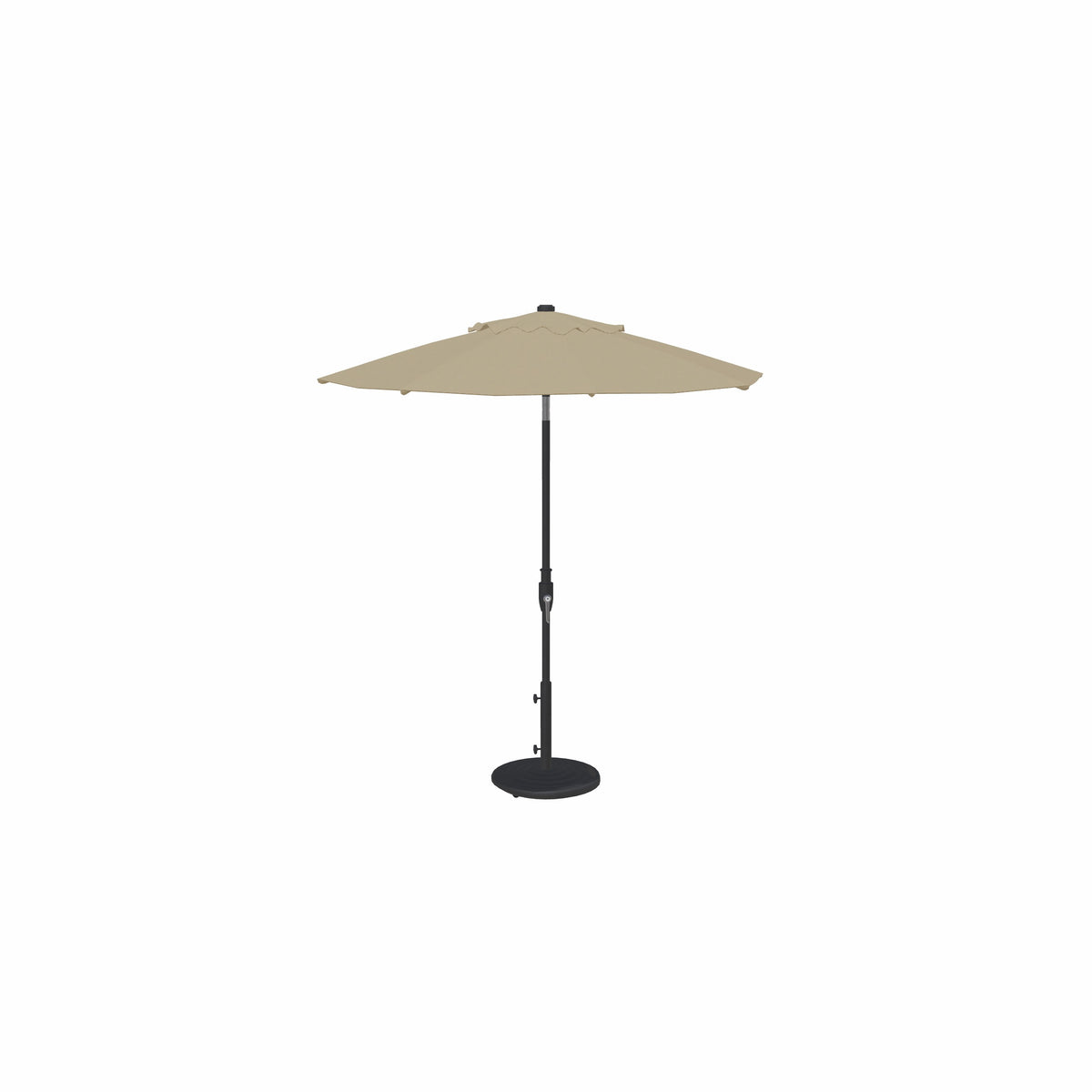 7.5' Glide Tilt Market Sunbrella® Umbrella – Black/Cast Ash