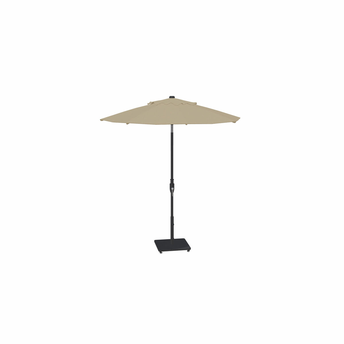 7.5' Glide Tilt Market Sunbrella® Umbrella – Black/Cast Ash