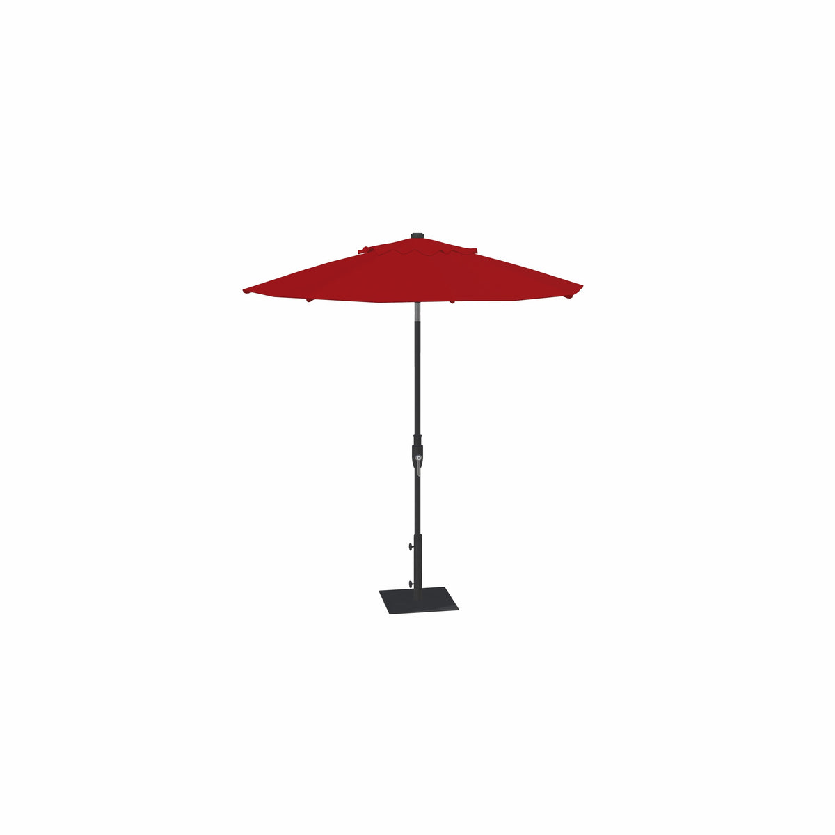 7.5' Glide Tilt Market Obravia Umbrella – Black/Red