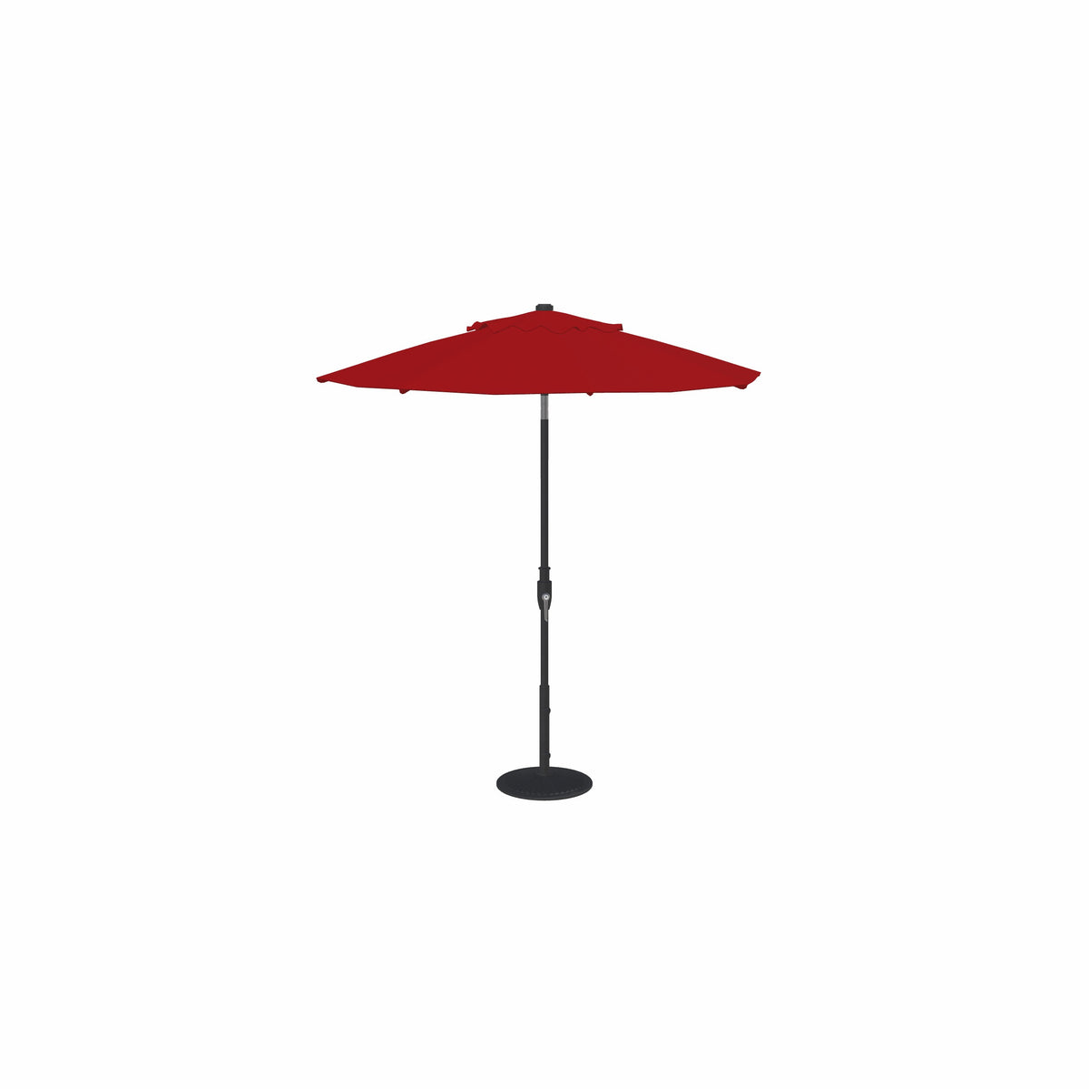 7.5' Glide Tilt Market Obravia Umbrella – Black/Red