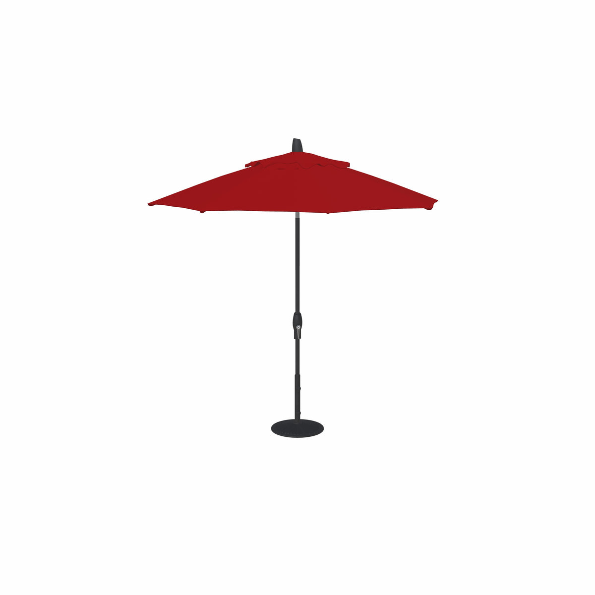 9' Auto Tilt Market Obravia Umbrella – Black/Red