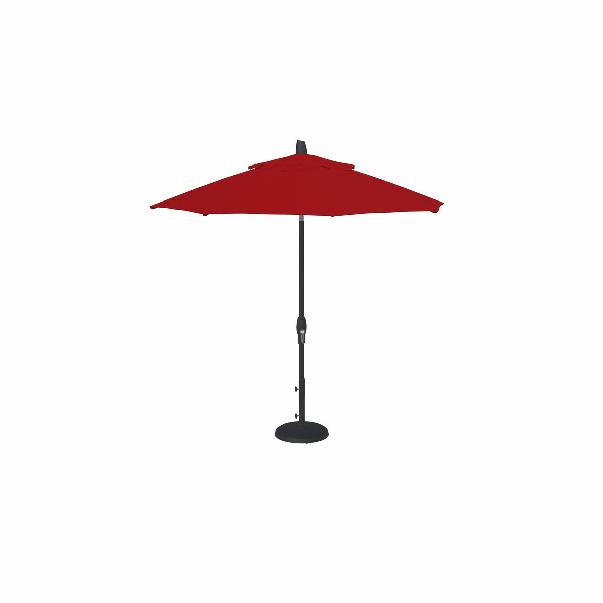 9' Auto Tilt Market Obravia Umbrella – Black/Red
