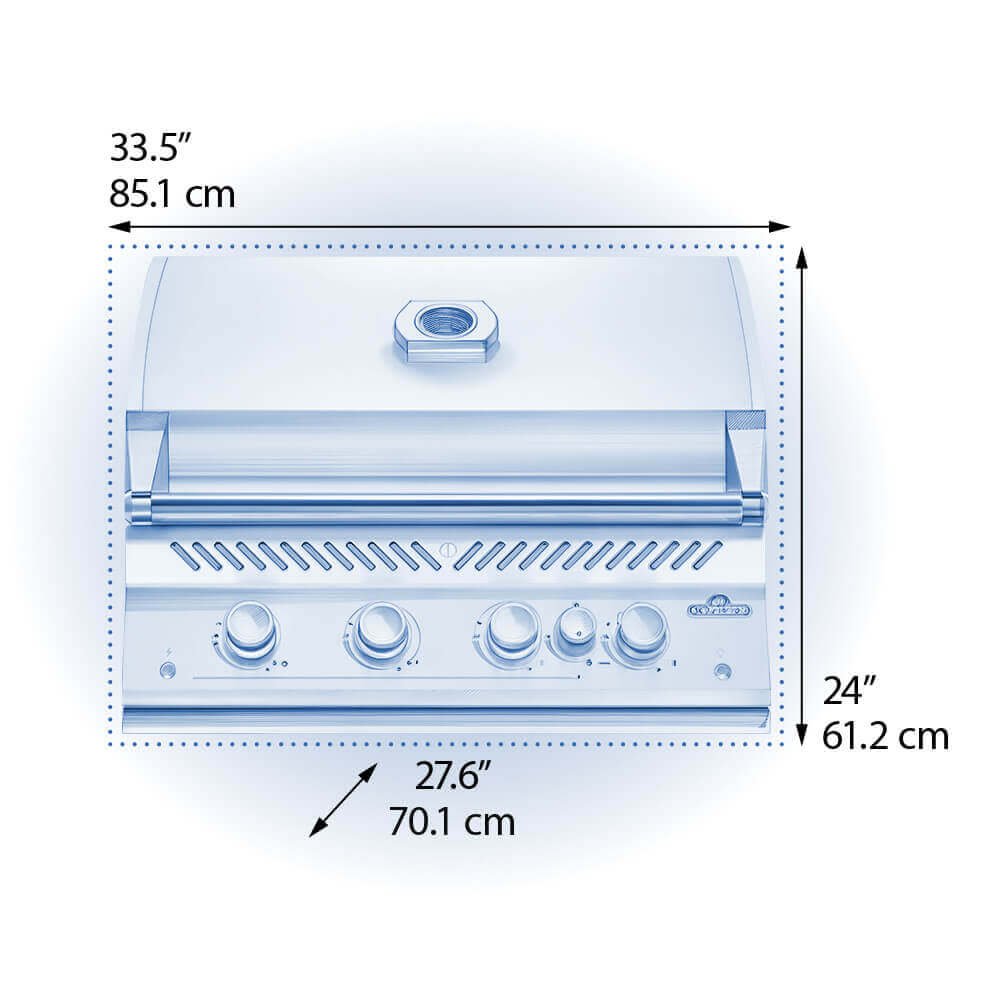 Built-In 700 Series 32-inch Gas Grill - Stainless Steel