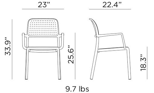 Bora Armchair by Nardi