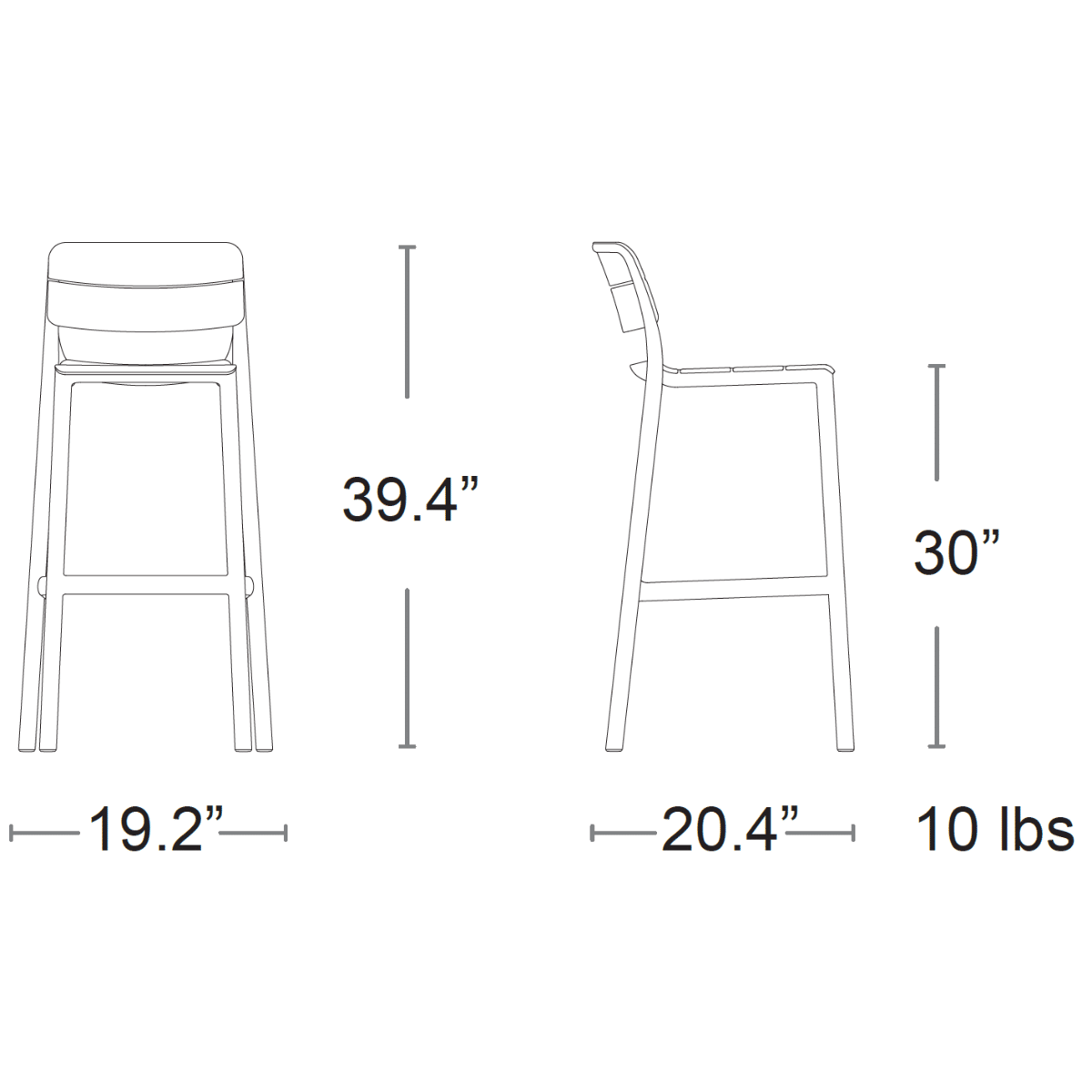 CASSIA Bar Stool by Nardi