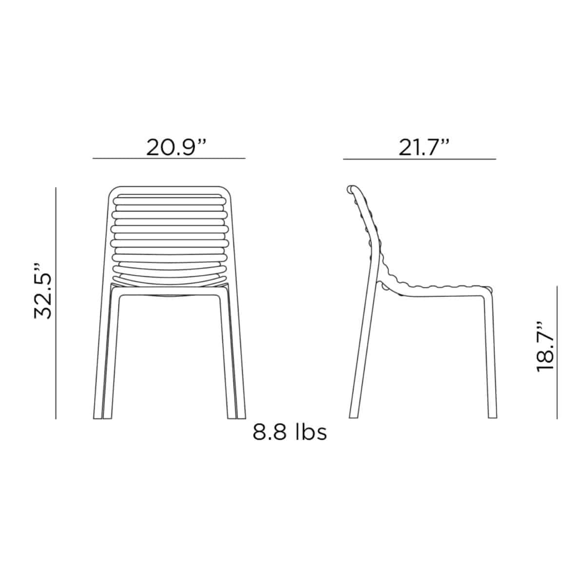 DOGA Side Chair by Nardi